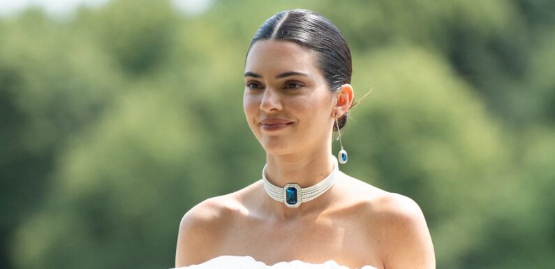 Kendall Jenner Looks Completely Captivating in a Silky White Skirt