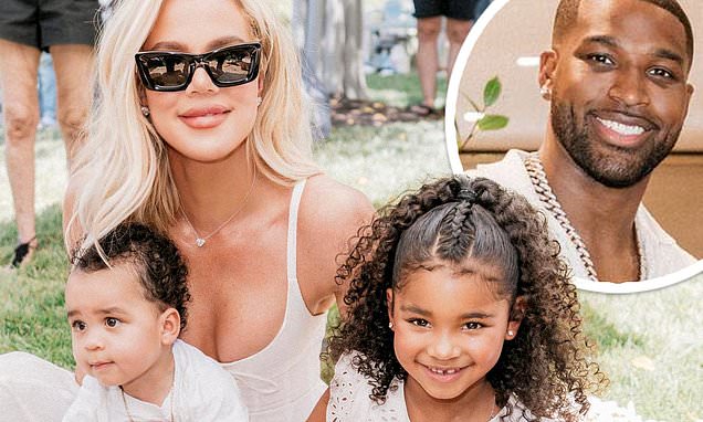 Khloe Kardashian, 39, shares FIRST family portrait with kids