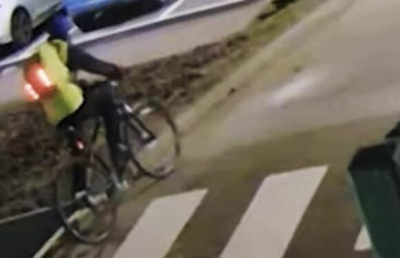 Last moments of cyclist before hit and run just days before Christmas