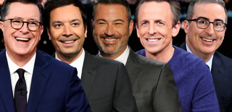 Late-Night Hosts Switch To Podcasting To Fund Out-Of-Work Staff; Colbert, Fallon, Kimmel, Meyers & Oliver Set Spotify Series