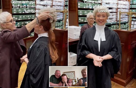 Law graduate shares 'memory of seeing myself in gown for first time'