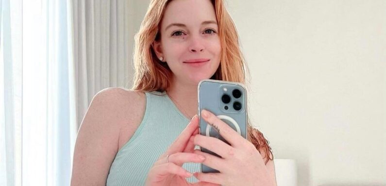 Lindsay Lohan Proudly Flaunts Postpartum Body Two Weeks After Giving Birth to Son Luai