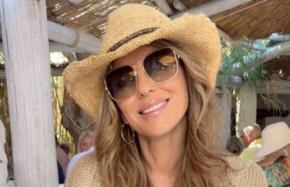 Liz Hurley flaunts sizzling bikini body in St. Tropez getaway with Joan Collins