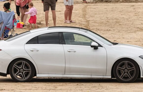 Locals left baffled at tourists parking their cars on popular beach