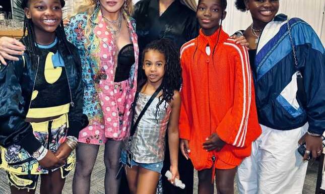 Madonna shared a photo of her daughters with Beyonce & Rumi links