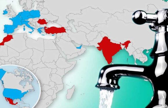 Map reveals exactly where you can and can't drink tap water on holiday | The Sun