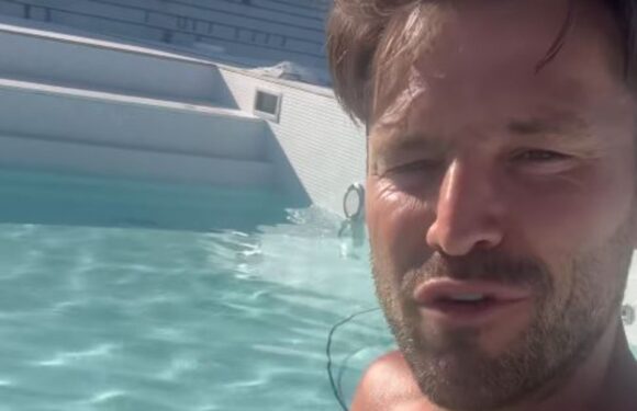 Mark Wright strips off and takes first dip in his new pool at £3.5m mansion he shares with Michelle Keegan | The Sun