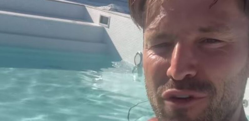 Mark Wright strips off and takes first dip in his new pool at £3.5m mansion he shares with Michelle Keegan | The Sun