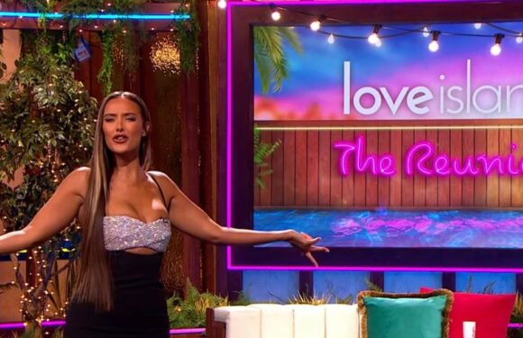 Maya Jama stuns in glitzy £1200 dress for Love Island reunion