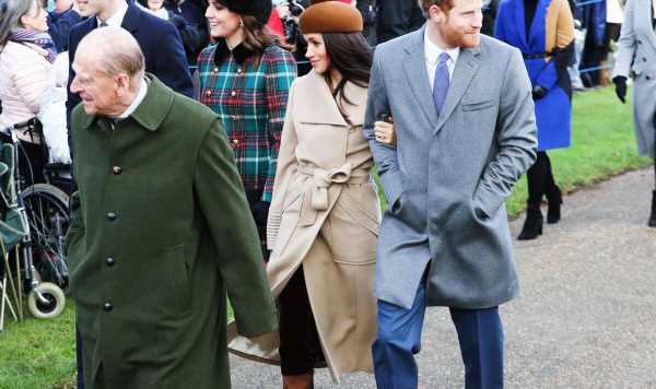 Meghan Markle wore rarely-seen £220 velvet dress for her first royal Christmas