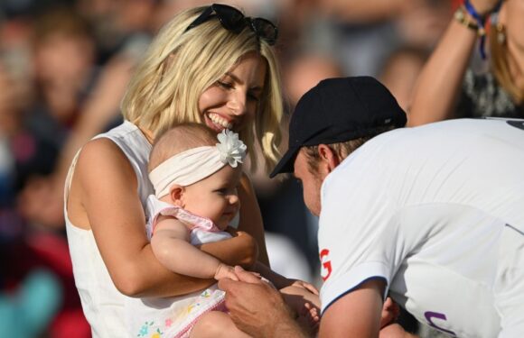 Mollie King and cute daughter Annabella snapped supporting Stuart Broad after cricket win