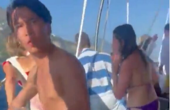 Moment tourists watch in horror as Harry Potter publisher boss Adrienne Vaughan is killed by speedboat propeller | The Sun