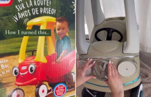 Mum shamed after turning her kid’s bright Cozy Coupe car into chic mini Volkswagen – & trolls say it’s a beige hell | The Sun