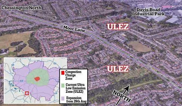 People on Ulez 'free' road offered £100 a month to park on drives