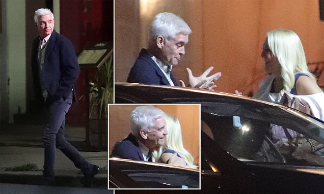 Phillip Schofield enjoys a night out with Vanessa Feltz in London