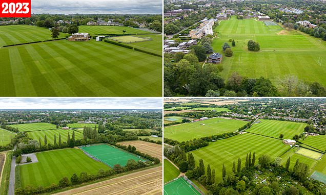 Photos reveal green fields compared to last year