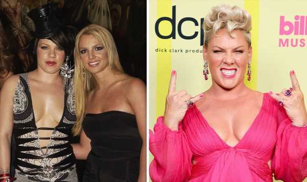 Pink changes Britney Spears lyric to send support during Sam Asghari split