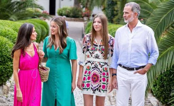 Queen Letizia matches with her daughters in £102 shoes loved by royal women