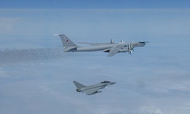 RAF Typhoons intercept two Russian bombers north of Scotland