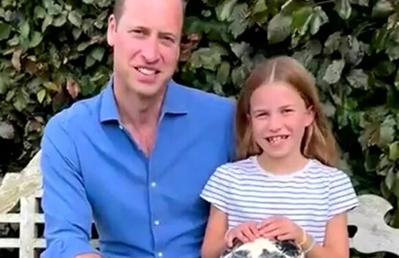 Royal fans say Princess Charlotte is Prince William's mini-me in video