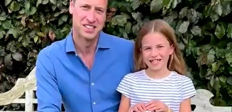 Royal fans say Princess Charlotte is Prince William's mini-me in video