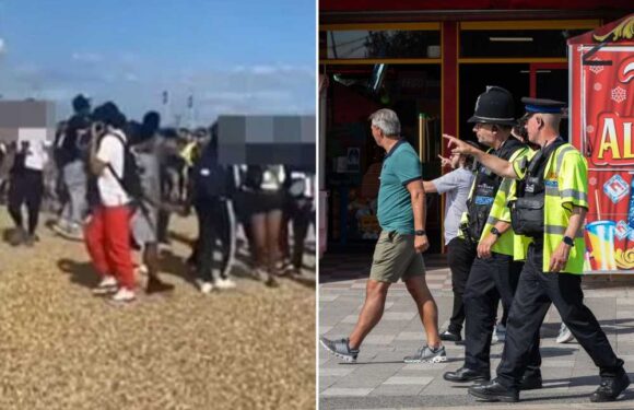 Seaside town descends into chaos as TikTok troublemakers gather to 'cause trouble' after 'looting' Oxford Street | The Sun