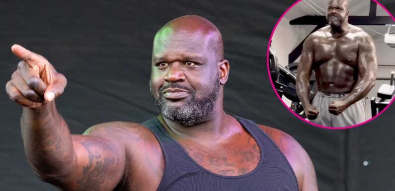 Shaquille O'Neal Rips Off His Shirt During Workout, Flashes Toned Abs