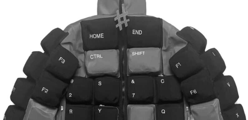 Shoppers divided over £495 jacket designed to look like a keyboard