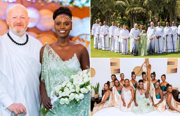 Simon Danczuk, 56, kisses his beauty therapist bride, 28