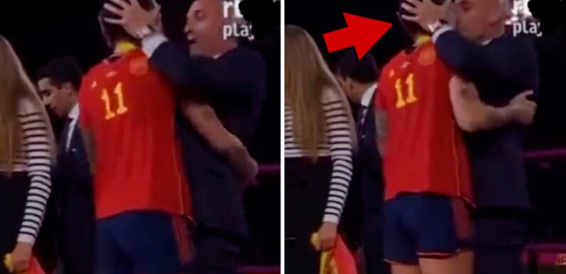 Spain's Football President Kisses Women's Team Player On Lips After World Cup Win