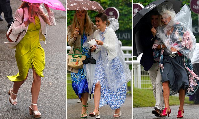 Stylish Goodwood revellers brave the wet weather for final races