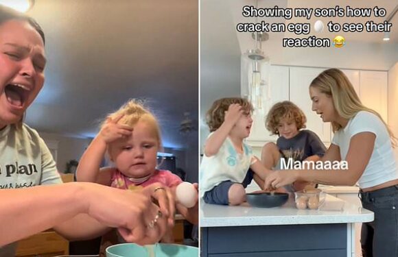 TikTok challenge sees parents crack eggs on kids' heads