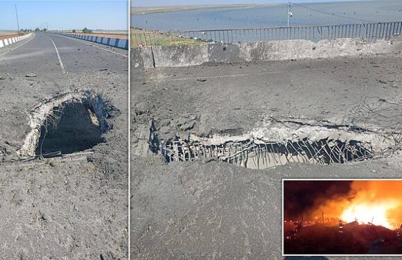 Ukraine strikes two key bridges into Russian-occupied Crimea