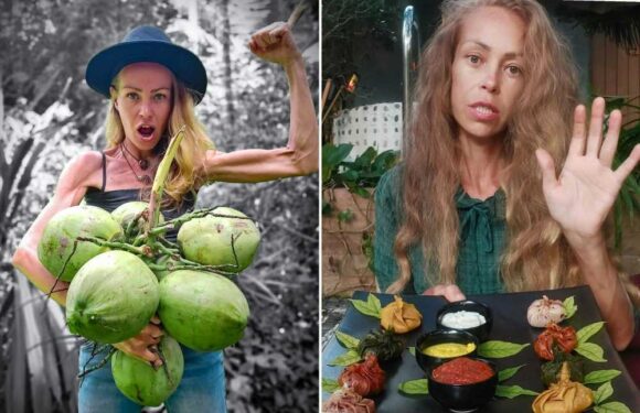 Vegan influencer Zhanna Samsonova boasted about weighing 'same as 18 coconuts' at just 41kg before ‘dying of starvation' | The Sun