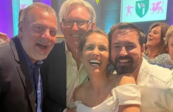 Vicky McClure downs beers with Line of Duty co-stars at her wedding
