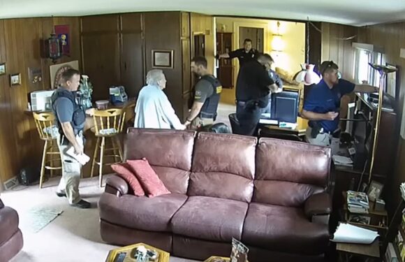 Video shows Kansas newspaper owner Joan Meyer yelling at police