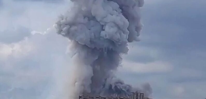 Video shows huge factory explosion near Moscow leaving at least 45 injured