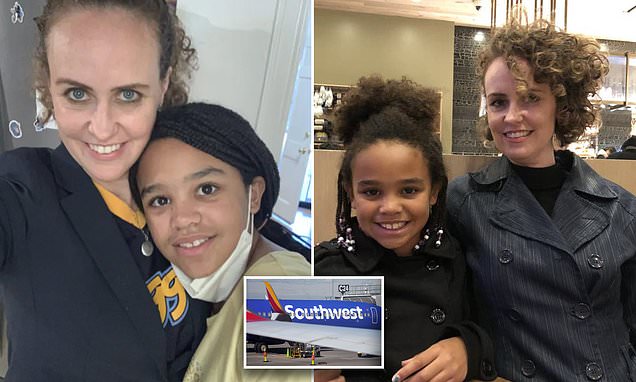 White mom stopped by airport cops SUES Southwest for 'blatant racism'