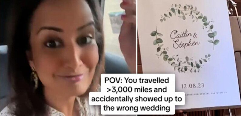 Woman flies 3,000 miles to friend's wedding before turning up at wrong ceremony