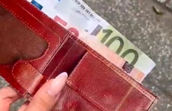 Woman picks up ‘wallet’ left on street – only to realise it’s ‘cruel’ trick