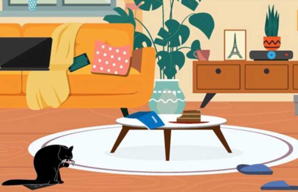 You have 20/20 vision if you can find the remote hidden in the room in optical illusion in under 10 seconds | The Sun