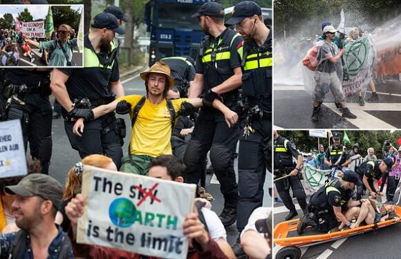 10,000-strong eco mob shuts down Dutch highway for three days