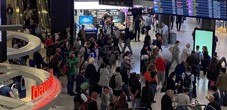 Air traffic control chaos at Gatwick with dozens of flights cancelled