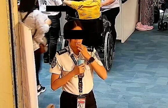 Airport security officer caught stealing cash by swallowing it