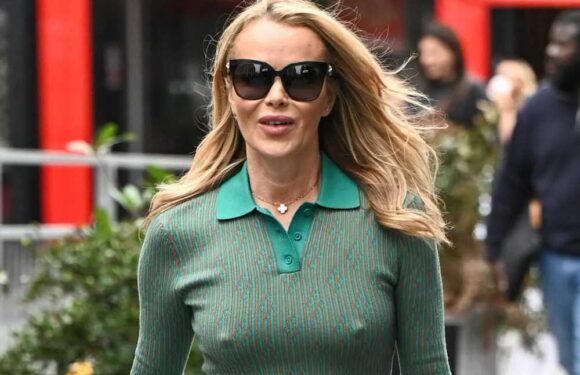 Amanda Holden leaves nothing to the imagination as she goes braless in skintight top | The Sun
