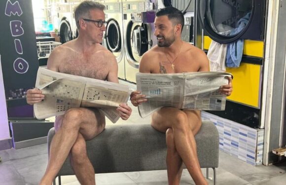 Anton Du Beke and Giovanni Pernice pose naked as they confirm new show together