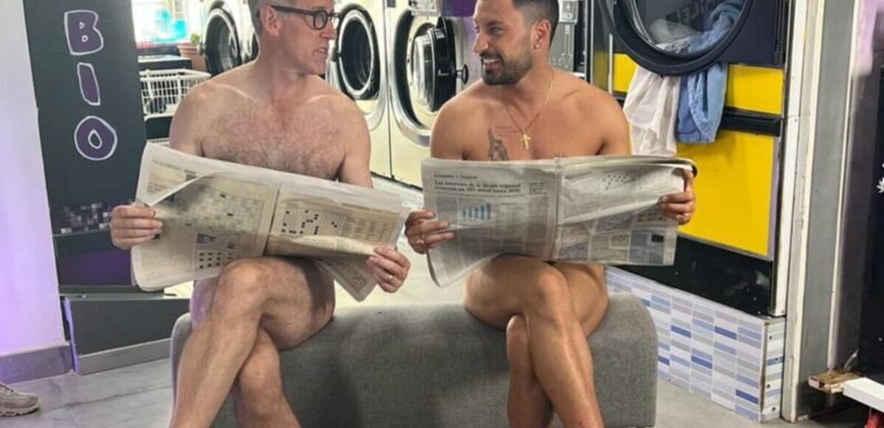 Anton Du Beke and Giovanni Pernice pose naked as they confirm new show together