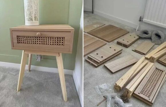 B&M’s bedside tables are the holy grail of my home renovation – they look so classy but are so cheap and easy to make | The Sun