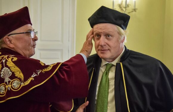 Boris's hero welcome in Ukraine: Ex-PM is mobbed by cheering fans