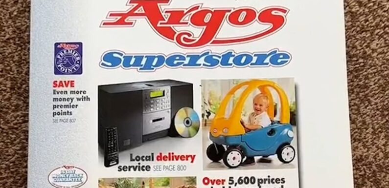 Brits get nostalgic over 1998 Argos catalogue  – and stunned by prices